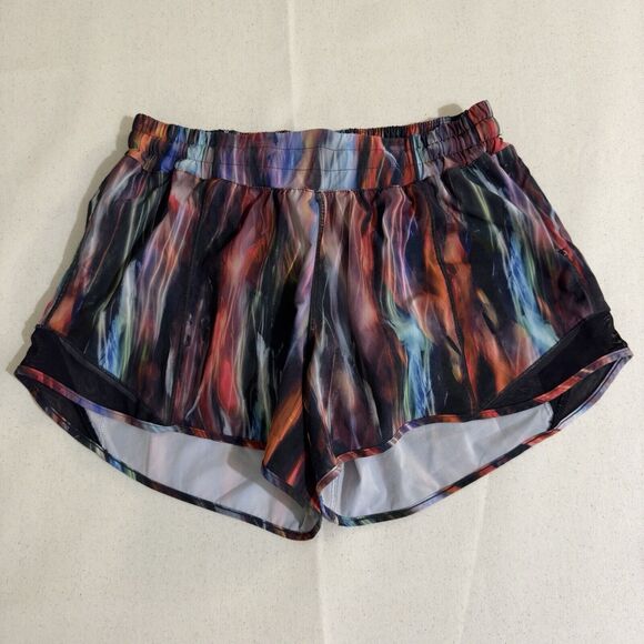 Lululemon Hotty Hot Short II Chroma Fusion Multi / Black Size 8 Tall - Picture 1 of 8